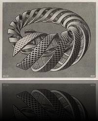 Spirales (xylogravure 2 couleurs - 270x332 - 1953)
